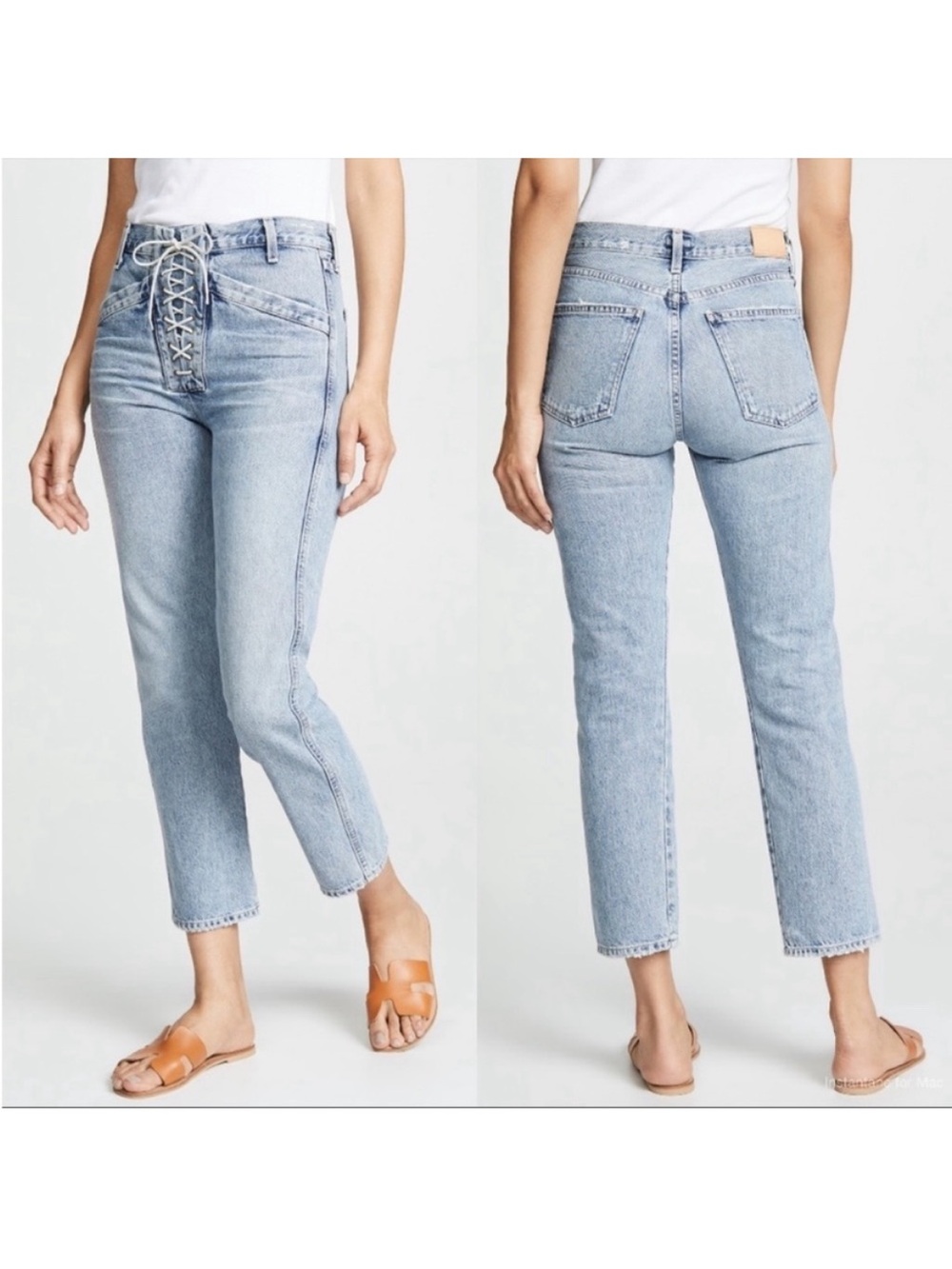 Like New Citizens of Humanity Gemma Lace Up Jeans
